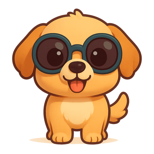 Rocco con lentes cool